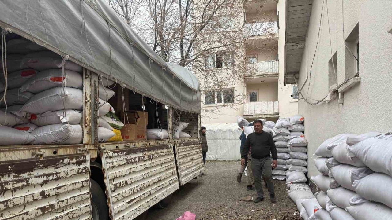 Diyadin’de çiftçiye korunga tohumu desteği