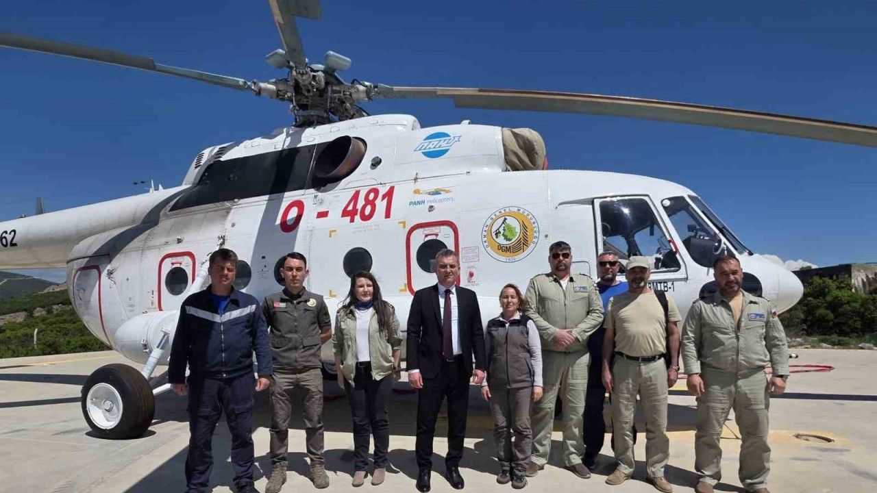 Yatağan’da orman yangınlarına karşı hava gücü göreve başladı