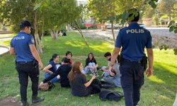 Polis ekiplerinden Mimar Sinan Parkına sıkı denetim