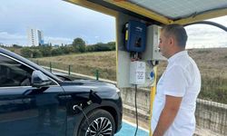 Sinop’ta güneş panellerinden elektrikli şarj istasyonu