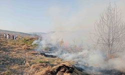 Yenişehir’de ormanlık alanda çıkan yangına havadan ve karadan müdahale edildi