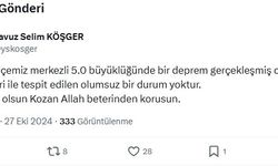 Adana Valisi Köşger: "Olumsuz bir durum yok"