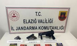 Elazığ’da bir işletmede yapılan aramda ruhsatsız tabanca ele geçirildi