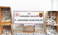 Karabük’te makaron ve kaçak tütün ele geçirildi