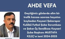 Kayseri ASKF’den ahde vefa