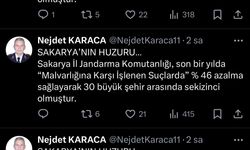 Sakarya hırsızlık vakalarının en çok azaldığı büyükşehir oldu