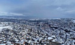 Kastamonu’da mest eden kar manzaraları