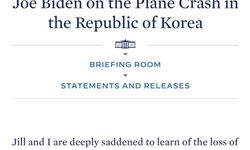 ABD Başkanı Biden’dan Güney Kore’deki uçak kazası ile ilgili açıklama: “Derin üzüntü duyuyoruz”