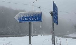 Bolu Dağı’nda kar yağışı ve sis etkili oluyor