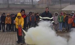 Bozüyük’te ilk ve ortaokul öğrencilerine yangın eğitimi