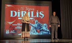 Erzurum şehir tiyatrosu  “15 Temmuz Diriliş” oyununu sahneledi