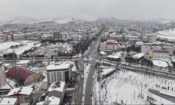 Muş’un mest eden kış manzaraları havadan görüntülendi