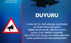 Valilikten sonic patlama sesi uyarısı