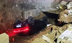 Batman’da otomobil su kanalına uçtu: 1 yaralı