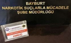 Bayburt’ta bir miktar uyuşturucu ele geçirildi