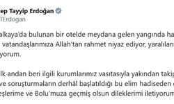 Cumhurbaşkanı Erdoğan’dan hayatını kaybedenler için taziye mesajı