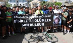 Fethiye’de bisiklet topluluğu hayatını kaybeden Alkan için pedal çevirdi