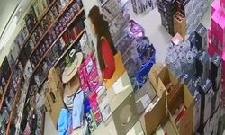 Milas’taki hırsızlık anı güvenlik kamerasına yansıdı