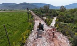 Muğla Büyükşehir Belediyesi’nin Milas’taki 80 milyonluk yol yatırımı devam ediyor