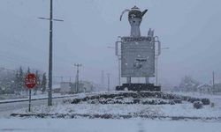 Samsun’un yüksek kesimlerine kar yağışı
