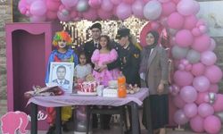 Şehit kızı Elmas, 6’ncı yaş gününü babasının silah arkadaşlarıyla birlikte kutladı