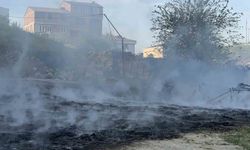 Arnavutköy’de fabrika bahçesinde korkutan yangın