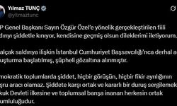 Bakan Tunç: "CHP Genel Başkanı Özgür Özel’e geçmiş olsun dileklerimi iletiyorum"