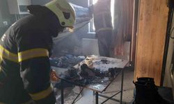 Burdur’da prizde unutulan ütü yangına neden oldu