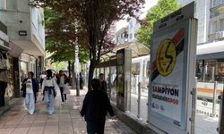 Çeşitli noktalara yerleştirilen Eskişehirspor afişleri beğeni topladı