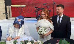 Devlet desteğiyle evlendiler, nikah şahitleri Bakan Yardımcısı Yenigün oldu