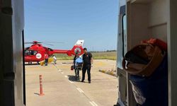 Diyarbakır’da ağaçtan düşen şahıs helikopterle hastaneye nakledildi