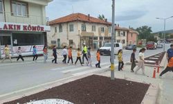 Hisarcık’ta öğrencilere trafik eğitimi