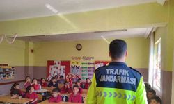 Jandarma ekiplerinden 125 öğrenciye güvenlik trafik eğitimi