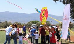Köşk’teki uçurtma şenliğinde çocuklar doyasıya eğlendi