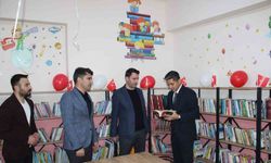 Köy okuluna kütüphane açıldı, öğrenciler kitaplarla buluştu