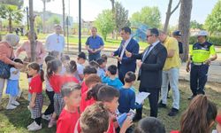 Nazilli’de minikler trafik kurallarını uzmanlarından öğrendi