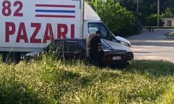 Polisin ‘dur’ ihtarına uymayıp kaçan otomobil otların arasında bulundu