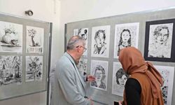Resim bölümü öğrencilerinden ilk sergi heyecanı