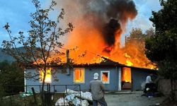 Sakarya’da tek katlı ev alev topuna döndü
