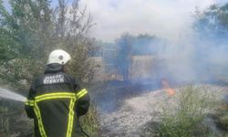 Samandağ’da bahçe yangını