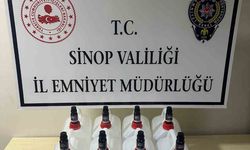 Sinop’ta 40 litre etil alkol ele geçirildi