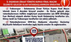 Türkiye Kupası finaline araçlarıyla gelecek taraftarlar için Gaziantep’teki otopark alanları belirlendi
