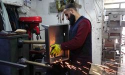 Van’ın tarihi çarşısında mangal ve semaver üretimi arttı