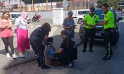 Yaya geçidinden geçmeye çalışan yayaya otomobil çarptı: 1 yaralı