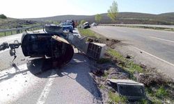 Yozgat’ta minibüs takla attı attı: 1 ölü, 2 yaralı