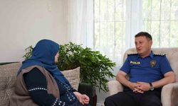 Emniyet Müdürü Baybaba, şehit annesini ziyaret etti