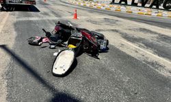 Otomobil ile motosiklet çarpıştı: 1 yaralı