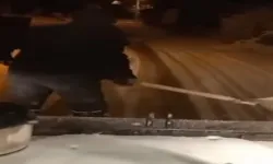 Bilecik Pazaryeri'nde karla mücadelede teyakkuzda