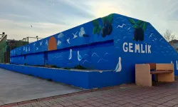 Bursa Gemlik'te atıl alanlar sanatla güzelleşiyor