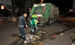 Keçiören'de pazar sonrası hijyen seferberliği